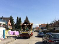 Abholung Festwagen vom Volksfestverein  Der Festwagen wurde dem Volksfestverein zur Restaurierung überlassen